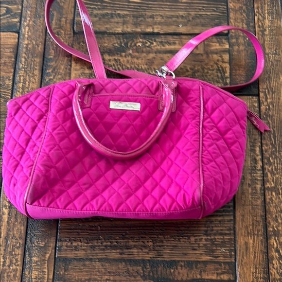 Vera Bradley Pink Quilted Shoulder Bag with Plush Design - Picture 1 of 12